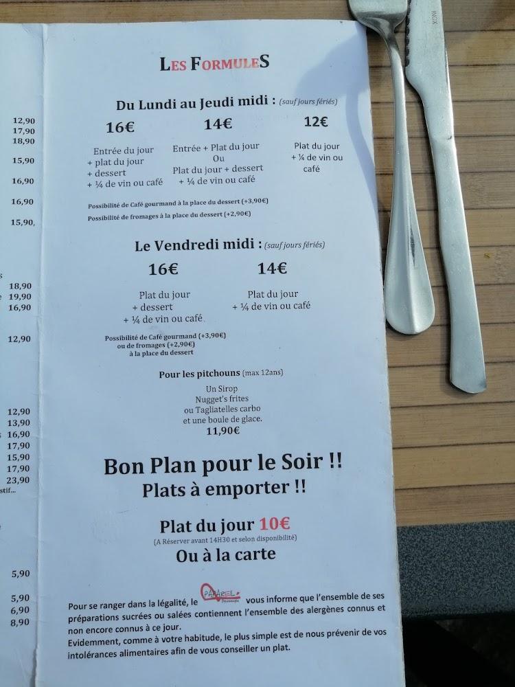 Restaurant LE PAPAREIL - Menu Image 1